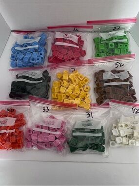 Math Manipulatives Counting Blocks Multicolor Buildable Linkable Homeschooling
